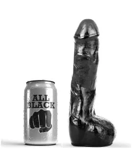 ALL BLACK - Realistischer Anal-Dildo 20 cm