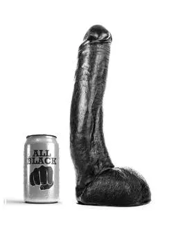 All Black - Gebogener Dildo 29 cm Curvado
