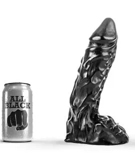 All Black - Realistischer Schwarzer Dildo 23 cm