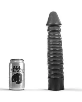All Black - Realistischer Schwarzer Dildo 26 cm
