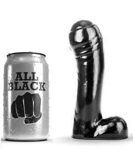 ALL BLACK - Schwarzer Dildo 15 cm für Erotik