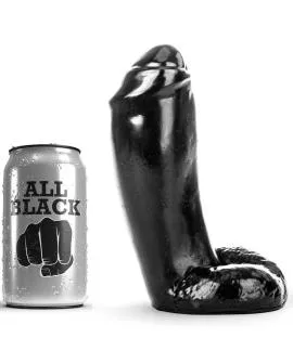 ALL BLACK - Realistischer Dildo 18 cm