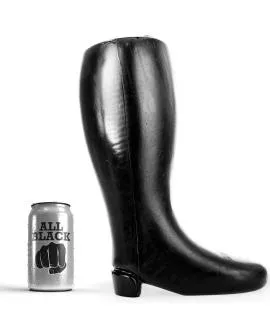 ALL BLACK - Riesiger Weicher Fistingstiefel 31 cm