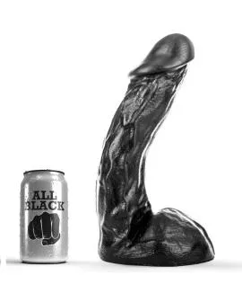 All Black Dong 28 cm - Schwarzer Dildo 28 cm