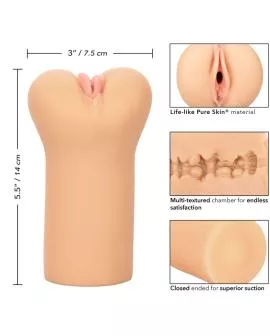 Calexotics Boundless Vulva Stroker - Helle Haut