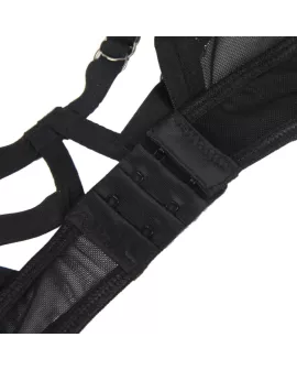 Subblime Zweiteiliges Set - Transparenz-BH und S/M-String