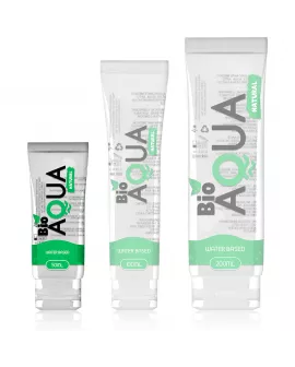 BIOAQUA - GLEITGEL NATÜRLICHE ZUTATEN AUF WASSERBASIS 50 ML