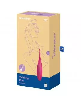 SATISFYER - TWIRLING FUN TIP VIBRATOR ROSA