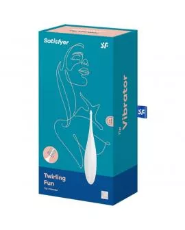 SATISFYER - TWIRLING FUN TIP VIBRATOR WEISS