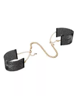 Bijoux Désir Métallique Handschellen - Schwarzes Metallgewebe