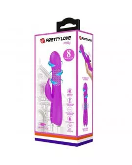 PRETTY LOVE - MOLLY VIBRATOR MIT WIEDERAUFLADBARER ROTATION