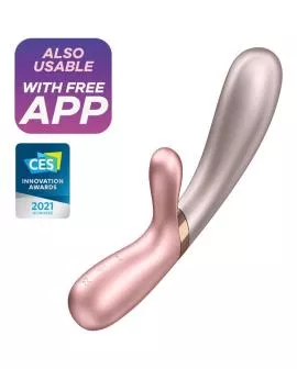 SATISFYER - HOT LOVER VIBRATOR ROSE & BEIGE