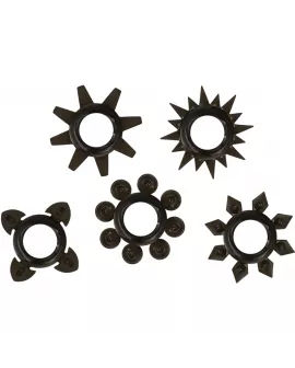 OHMAMA - SET AUS 5 HODEN- UND PENISRINGEN AUS SILIKON