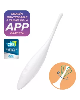 Satisfyer Twirling Joy Klitoris-Tip-Vibrator - Weiß