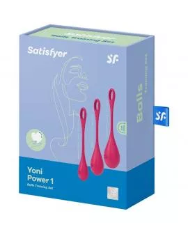 SATISFYER - YONI POWER 1 TRAININGSSET ROT