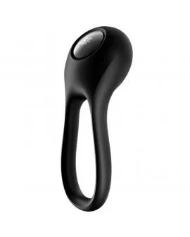 SATISFYER - MAJESTIC DUO RING VIBRATOR SCHWARZ