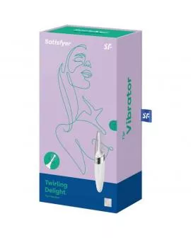 SATISFYER - TWIRLING DELIGHT CLIT TIP VIBRATOR WEISS