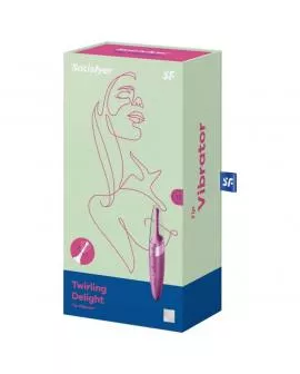 SATISFYER - TWIRLING DELIGHT CLIT TIP VIBRATOR LILA