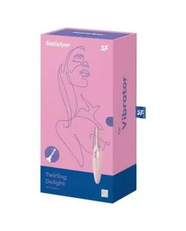 SATISFYER - TWIRLING DELIGHT CLIT TIP VIBRATOR ROSA