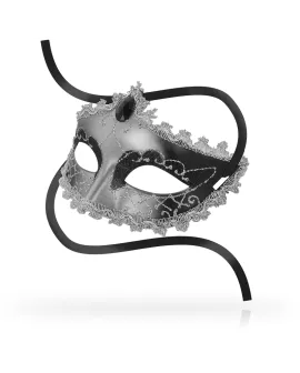 OHMAMA - Schwarze Diamondgrau Erotik-Maske