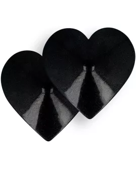 Coquette Chic Desire - Nippelabdeckungen mit Schwarzen Herzen