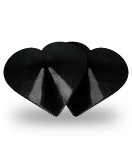 Coquette Chic Desire - Nippelabdeckungen mit Schwarzen Herzen