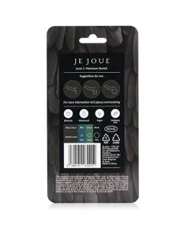 JE JOUE - MAXIMALER STRETCH-COCKRING AUS SILIKON - SCHWARZ