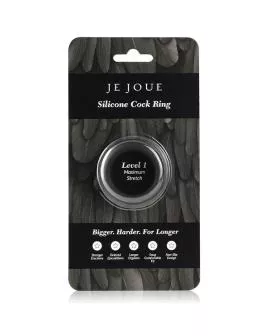 Je Joue - Maximaler Stretch-Cockring aus Silikon - Schwarz