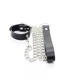 OHMAMA FETISH - Penis-Halskette Lederarmband Metallkette