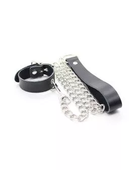 OHMAMA FETISH - Penis-Halskette Lederarmband Metallkette