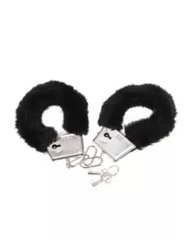 Diablo Picante - Pleasure Furry Handschellen Schwarz
