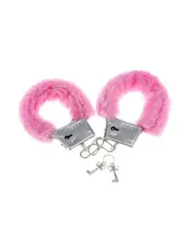DIABLO PICANTE - PLEASURE PELZHANDSCHELLEN PINK