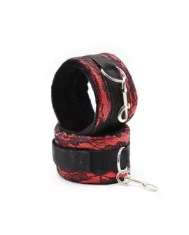 OHMAMA FETISH - Handschellen aus Samt mit Nylonband