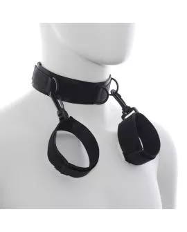 OHMAMA FETISH - Handschellen und Kragen aus Nylon