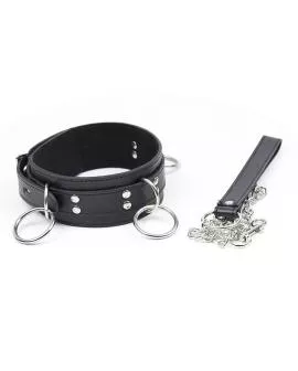 OHMAMA FETISH - Submission-Halskette mit 3 Ringen