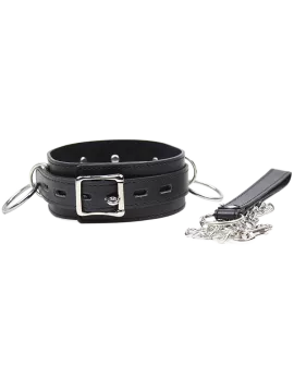 OHMAMA FETISH - Submission-Halskette mit 3 Ringen