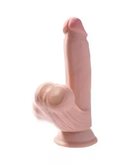 KING COCK - PLUS 3D DILDO SWINGING BALLS 15.2 CM HELLE HAUT