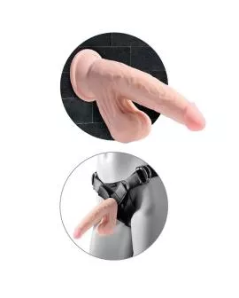 KING COCK - PLUS 3D DILDO SWINGING BALLS 20.3 CM