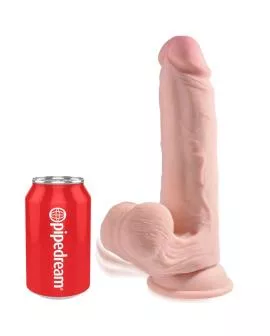 KING COCK - PLUS 3D DILDO SWINGING BALLS 20.3 CM
