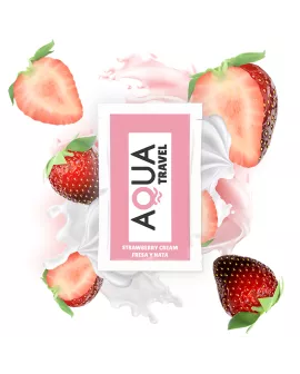 AQUA TRAVEL - Gleitgel Wasserbasis Erdbeer-Creme 6ml