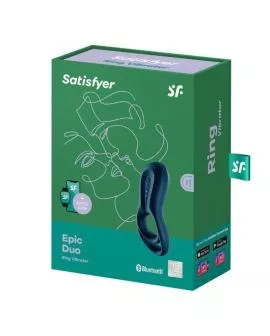 Satisfyer Epic Duo Ringvibrator mit App - Blau