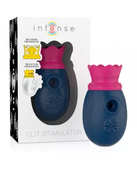INTENSE - CLIT STIMULATOR 10 LECK- UND SAUGFREQUENZEN - BLAU