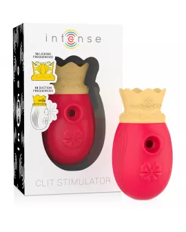 INTENSE - CLIT STIMULATOR 10 LECK- UND SAUGFREQUENZEN - ROT