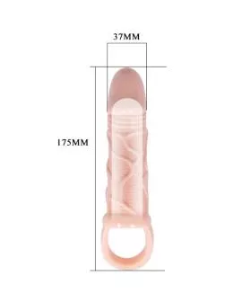 BAILE - Penisverlängerungshülle mit Hoden-Gurt 13,5 cm