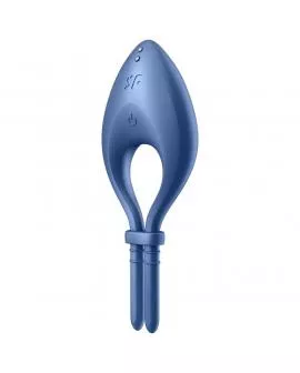 SATISFYER - BULLSEYE RING VIBRATOR APP BLAU