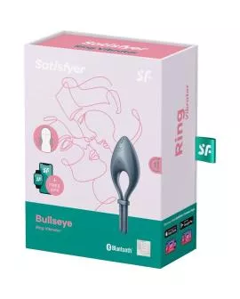 Satisfyer Bullseye Ring-Vibrator App - Grau