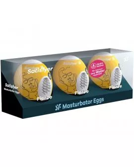 SATISFYER - 3 MASTURBATOR EIER FIERCE