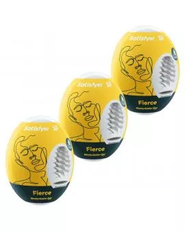 SATISFYER - 3 MASTURBATOR EIER FIERCE
