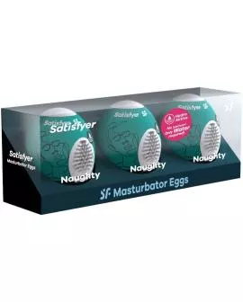 SATISFYER - 3 MASTURBATOR EIER NAUGHTY