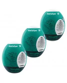 SATISFYER - 3 MASTURBATOR EIER NAUGHTY